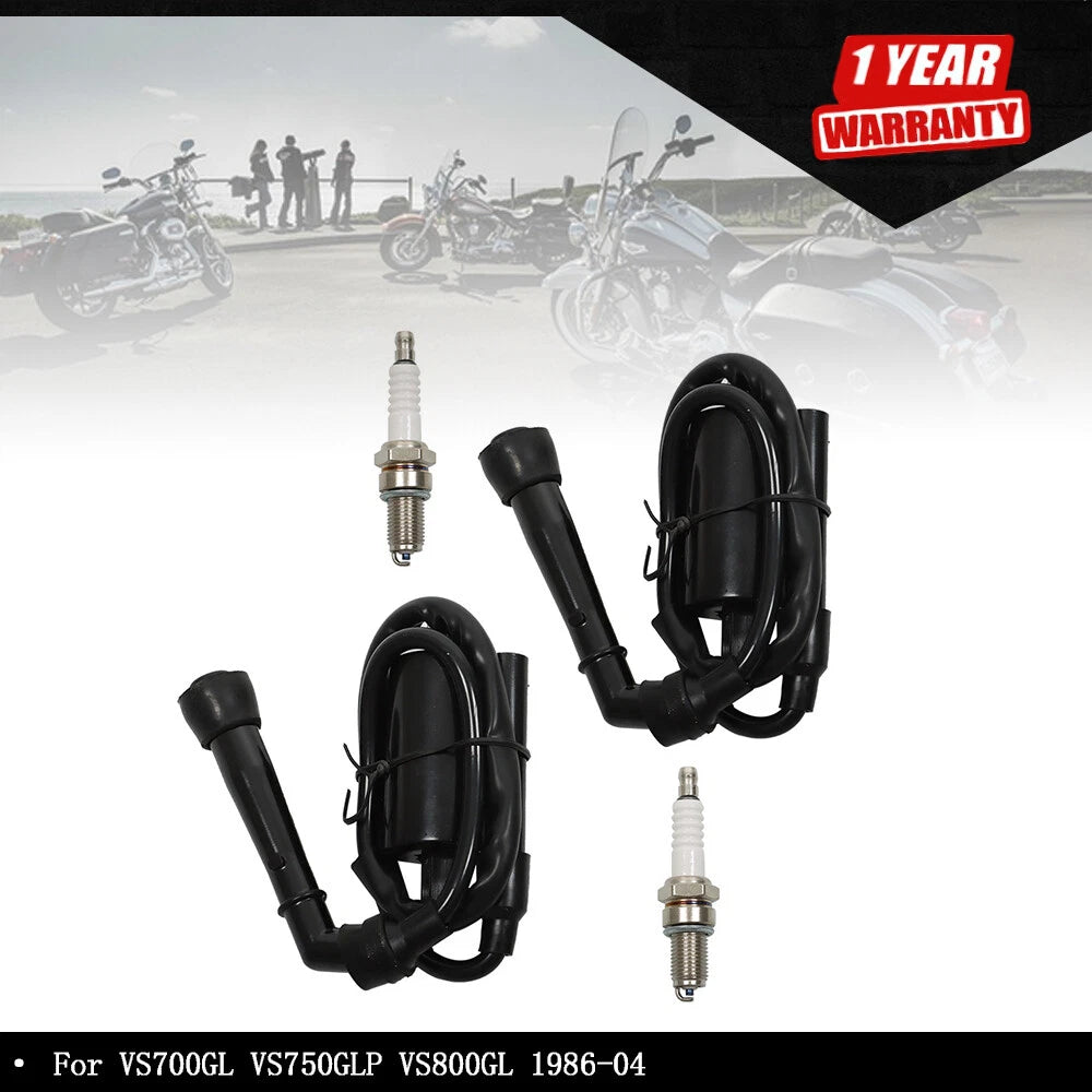 2 Ignition Coils for Suzuki Intruder VS700GL VS750GL VS800GL (1987â2004)