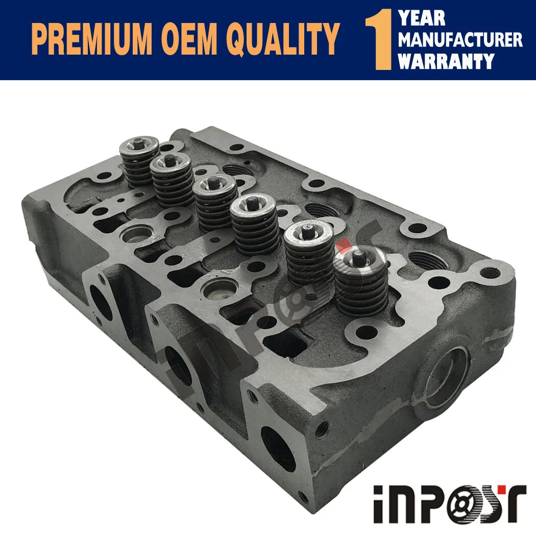 D722 Cylinder Head with Head Gasket Kit for Kubota Bobcat 316 320 322 (–)