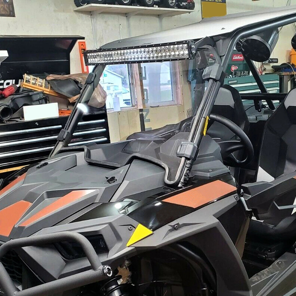 Front Clear Full Windshield for Polaris RZR XP Turbo 4 1000 (2019–2023)