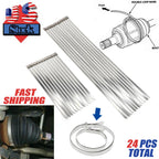 24PCS Band & Buckle Clamps for ATV/Automotive CV Joint Half Shaft Boot