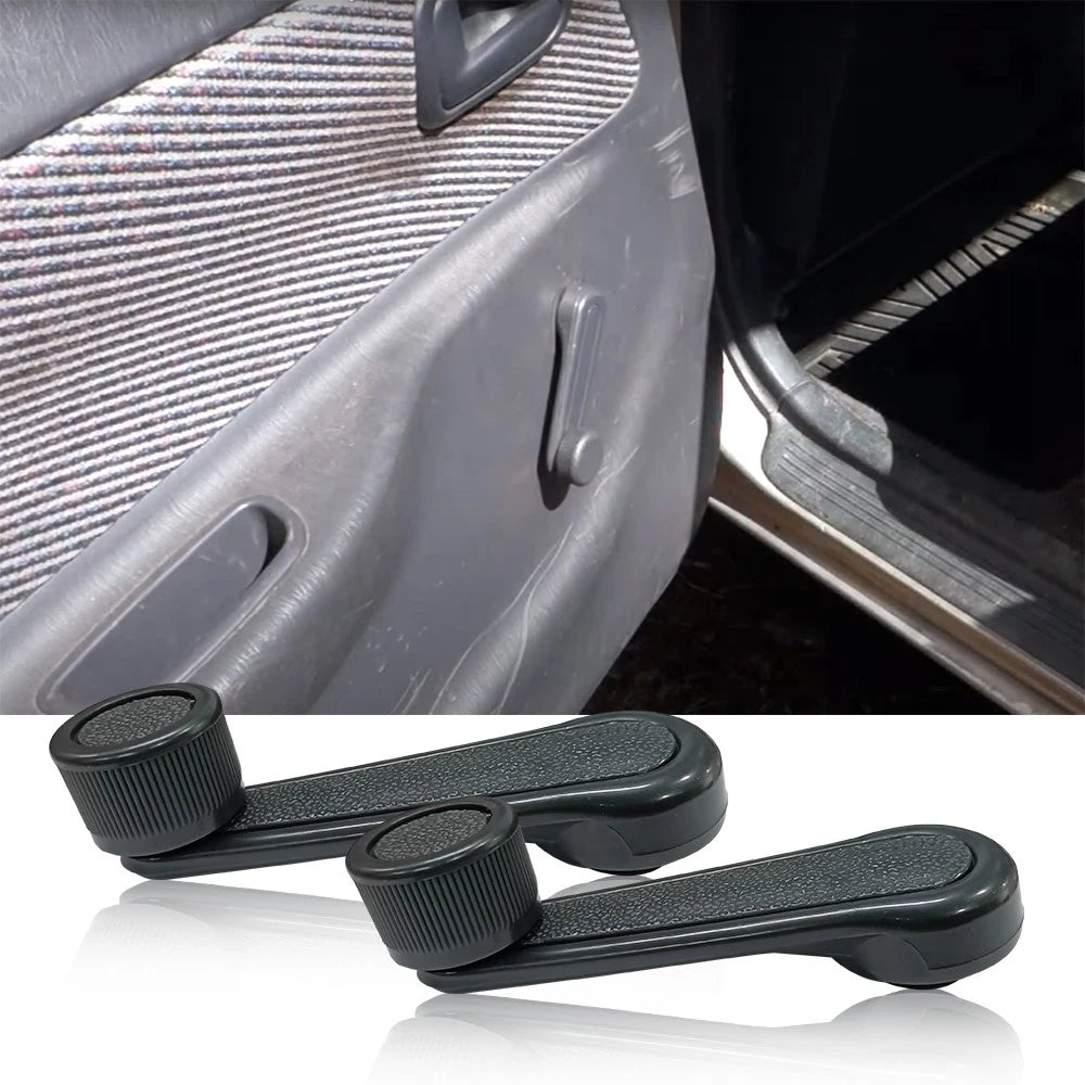 2X Window Crank Handle for Toyota Pickup (1979–1995) Gray