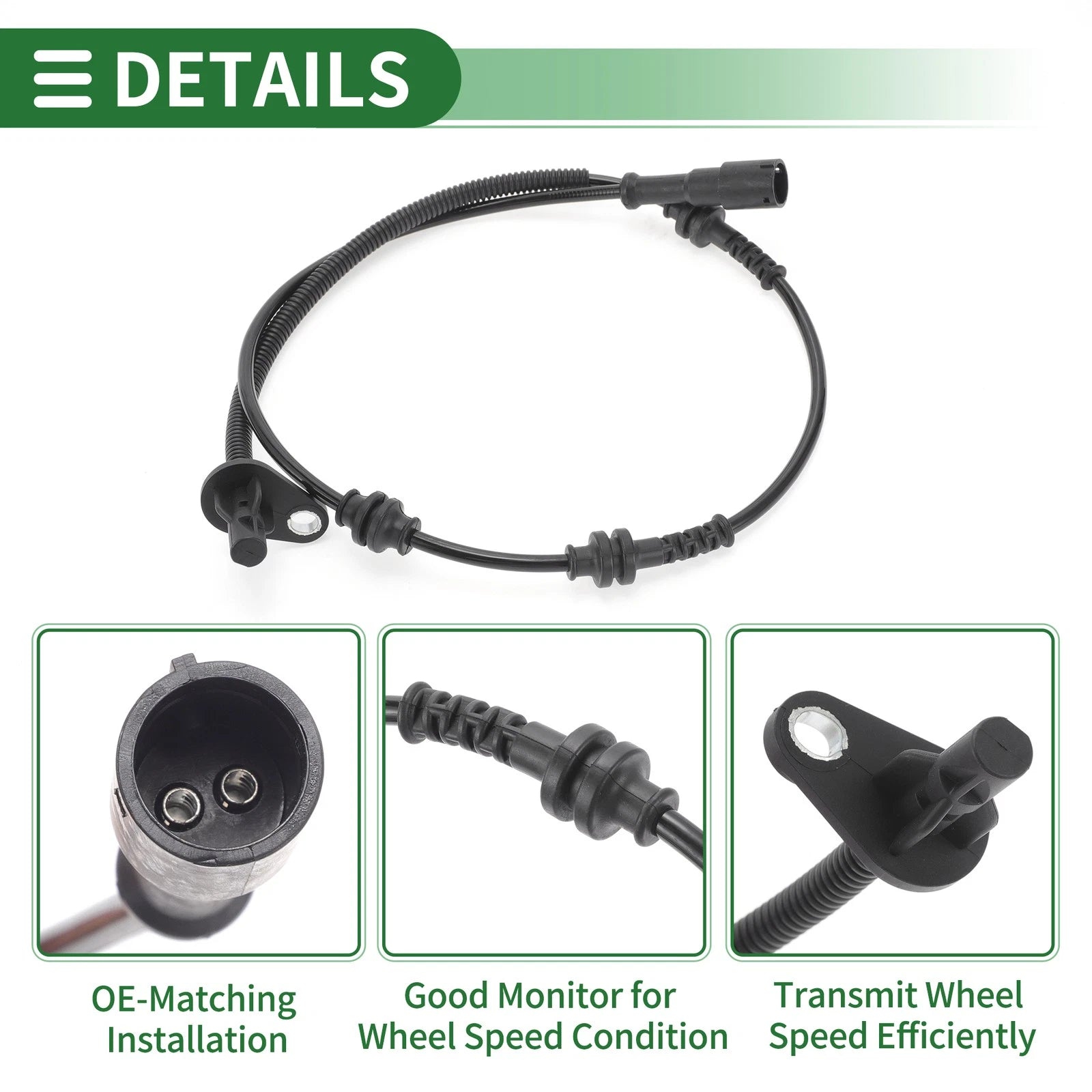 ABS Wheel Speed Sensor No. 90921276 for Buick Excelle (2004–2014) Front Left