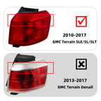 Halogen Tail Light Set for GMC Terrain (2010–2016) W/Bulb Outer Left+Right