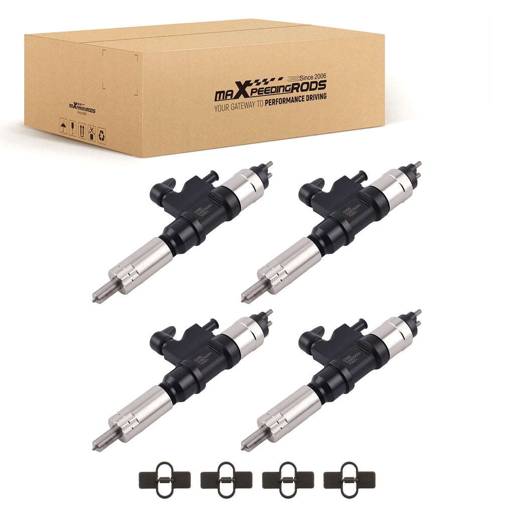 Set of 4 Fuel Injectors for Isuzu 4HL1 6HL1 (Direct Replacement 095000-5501)