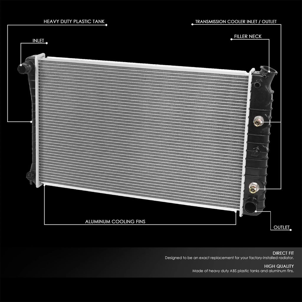 Aluminum Replacement Radiator for Buick Electra Century (1968–1989) DPI 161