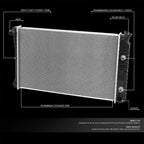 Aluminum Replacement Radiator for Buick Electra Century (1968–1989) DPI 161
