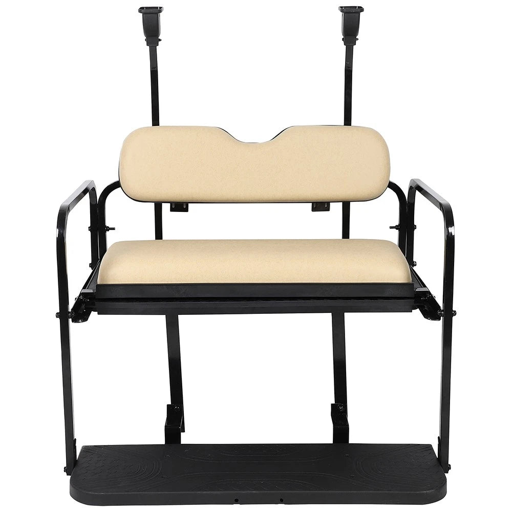 Buff Rear Flip Seat Kit for Club Car Precedent Golf Cart (2004–Present)