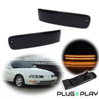 2X Smoke Amber LED Signal Lights for Honda Prelude (1992–1996)