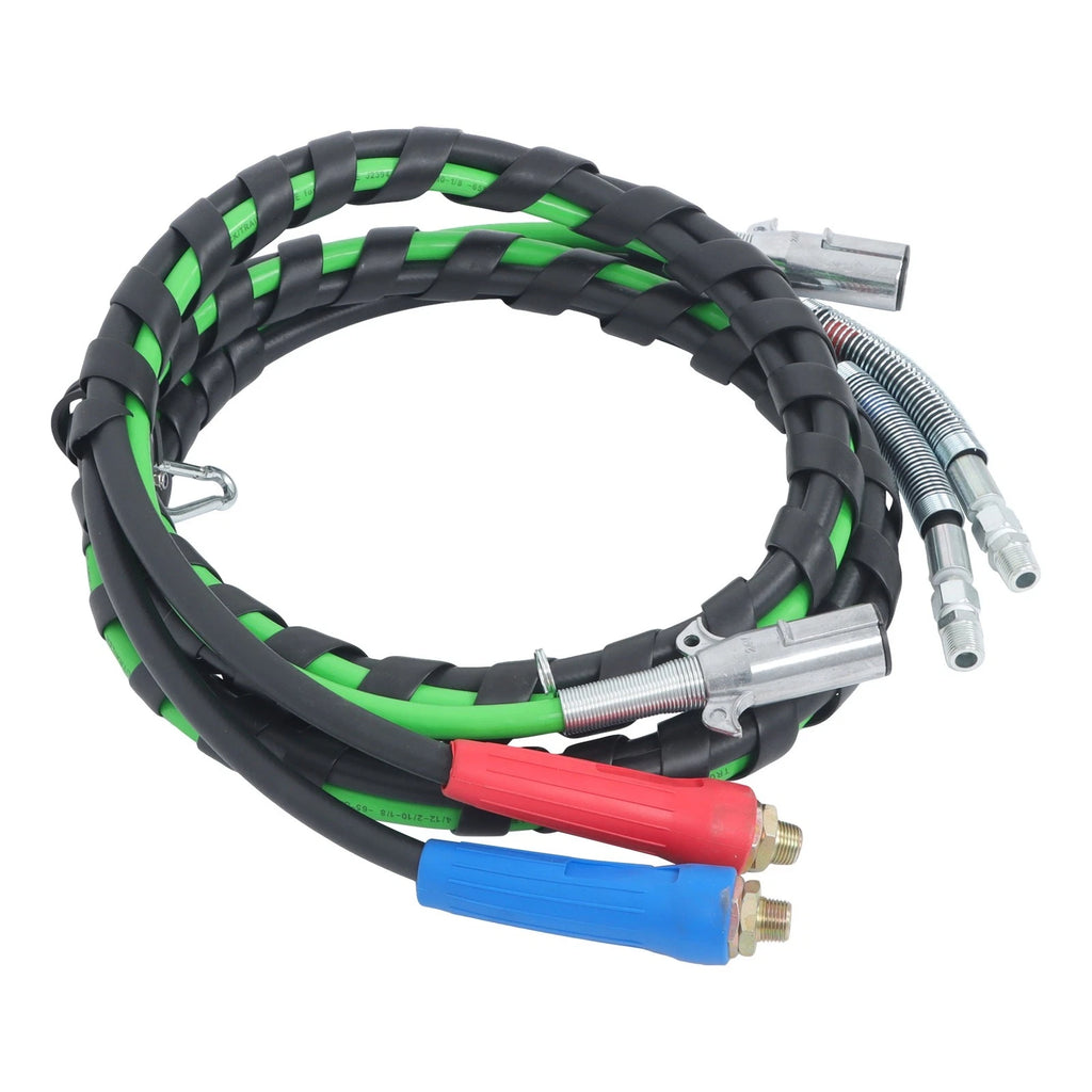 3X Air Line Hose Assemblies for Semi Truck/Trailer (12 Feet)