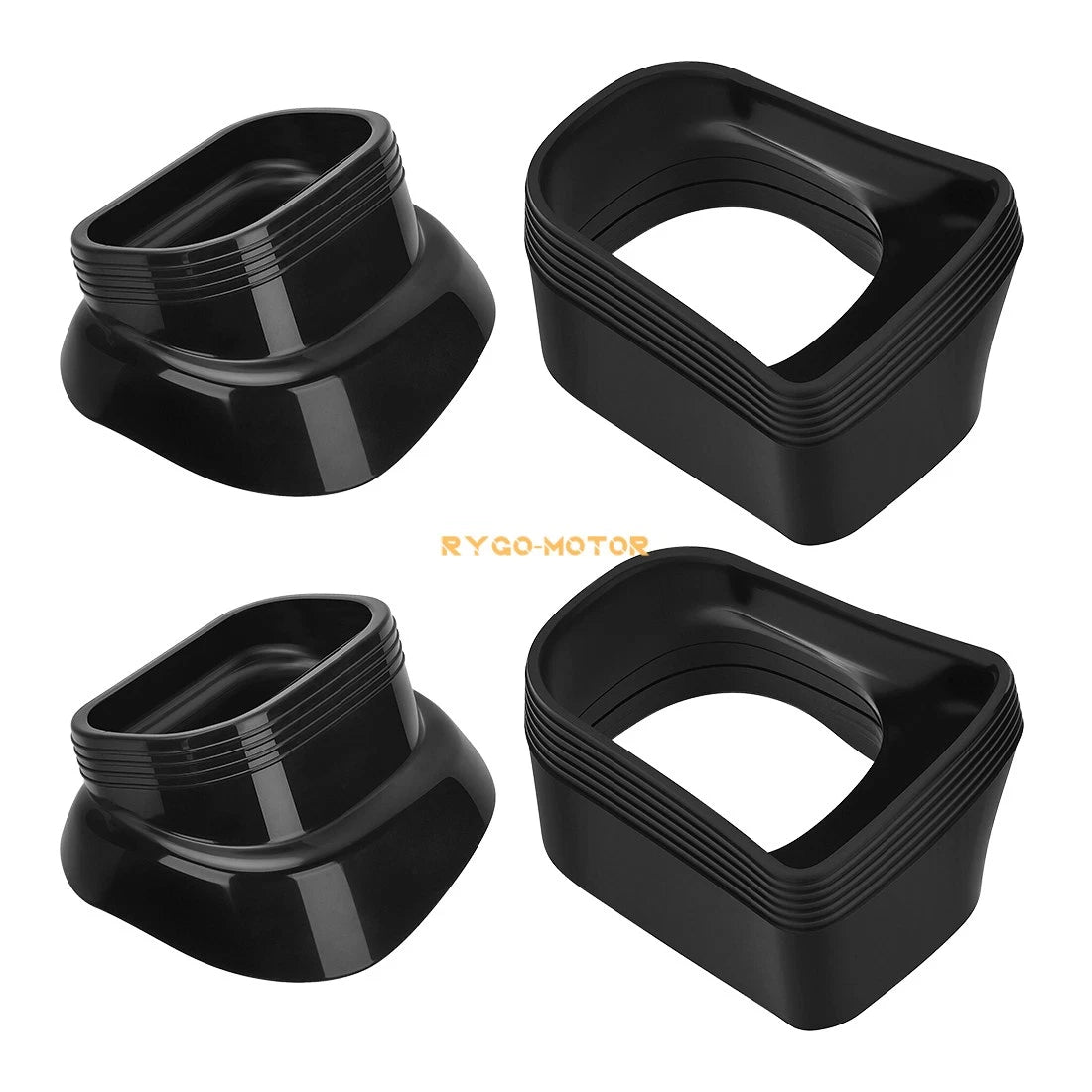 4 Pack Ram Air Intake Duct Rubber Boots for Suzuki GSXR GSX-R 600 750 (1996–2000)