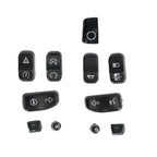 11 Pieces Control Switch Cap Buttons for Harley Davidson Glide Road King (2014–2019)