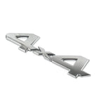 3D Rear Tailgate Emblem Badge Overlay Decal for Universal Cars Silver