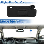 Right Side Sun Visor for Chevrolet Cruze (2011–2019) Replace No. 95034256 Black