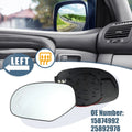 Driver Left Side Heated Mirror Glass for Chevy Silverado Avalanche Suburban (2007–2014)