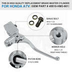 Front Brake Master Cylinder for Honda TRX250X TRX300X TRX400X (2009–2020)