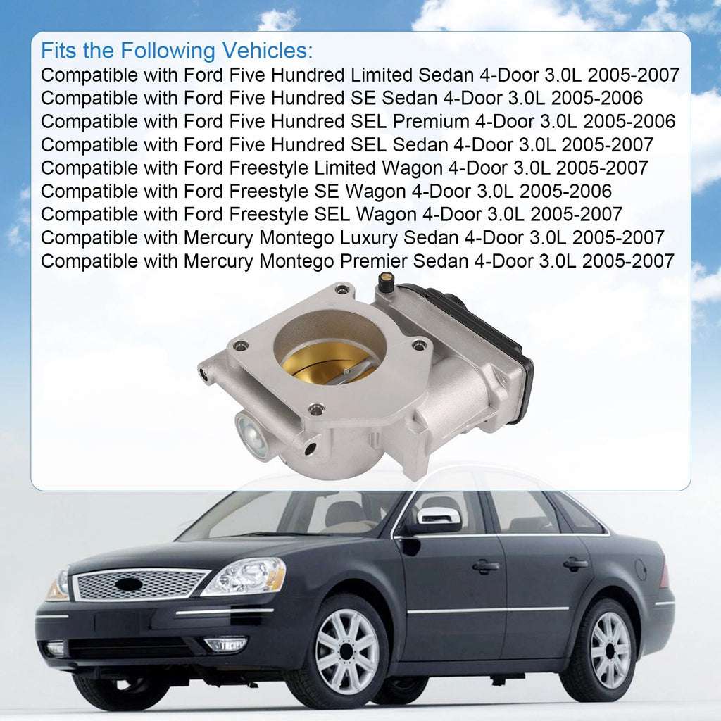 Throttle Body for Ford Five Hundred, Freestyle, Mercury (2005-2007)