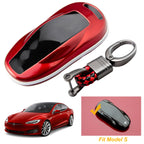 Smart Key Fob Hot Red Case for Tesla Model S (2012–2019)