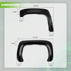 Set of 4 Pocket Style Fender Flares for Chevy Silverado 1500 (2007–2013)