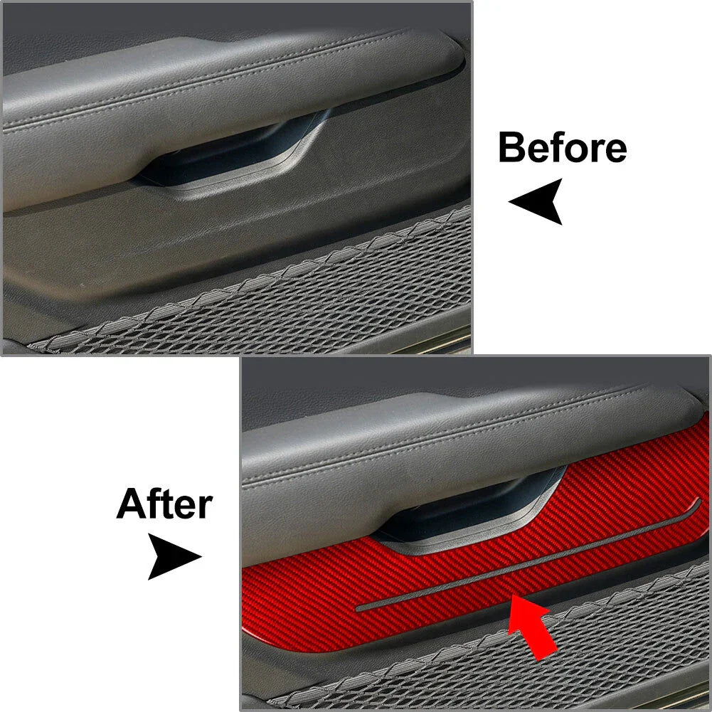 Interior Front Door Panel Cover Trim for Jeep Wrangler JL Gladiator JT