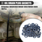 100 Pcs Oil Drain Plug Gaskets for Scion TC (2005–2016) No. 90430-12028 Blue
