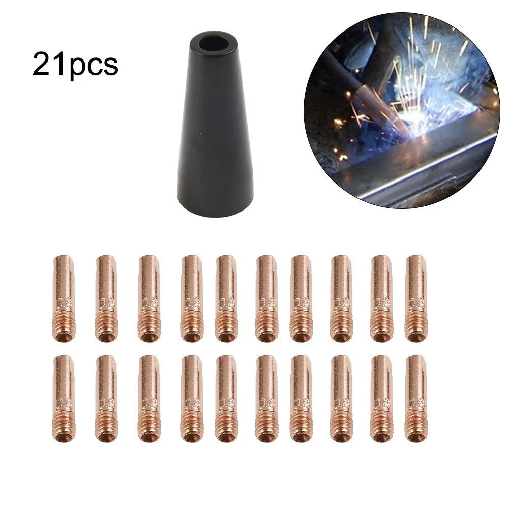 Gasless Flux Nozzle Tip for Welding Torch 030/0.8mm (Brass/ABS)