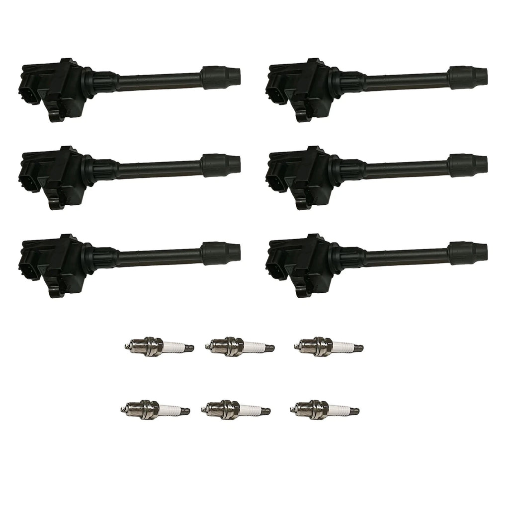 6X Ignition Coils & Iridium Spark Plugs for Nissan Maxima (1995–1999)