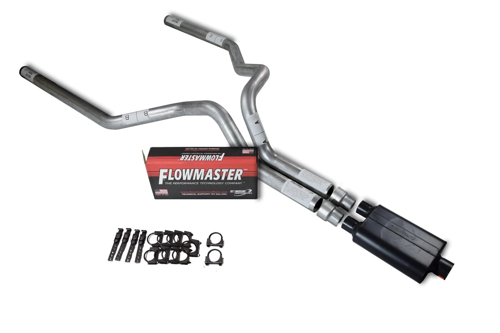 3" Dual Exhaust Kit for Chevy GMC 1500 Truck (2015–2018) Flowmaster Super 44