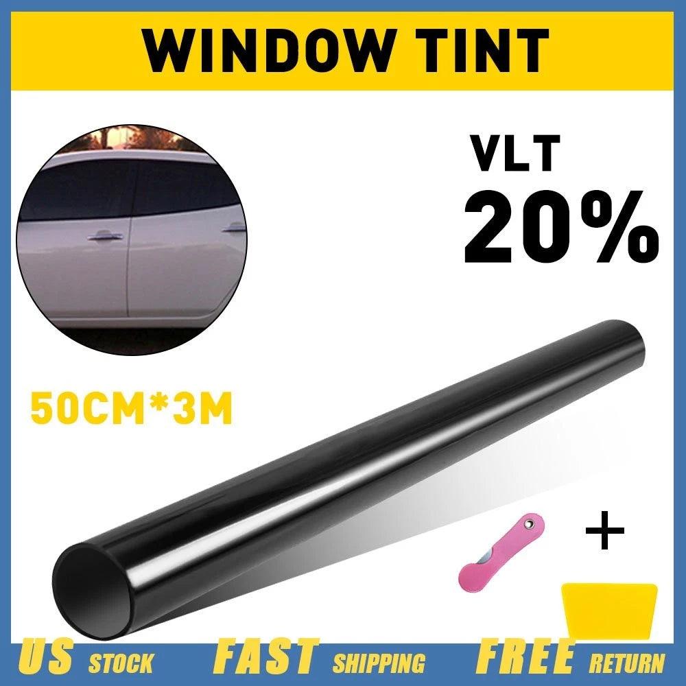 Window Tint Film 20% VLT 20"x10' for Car Home Office Glass