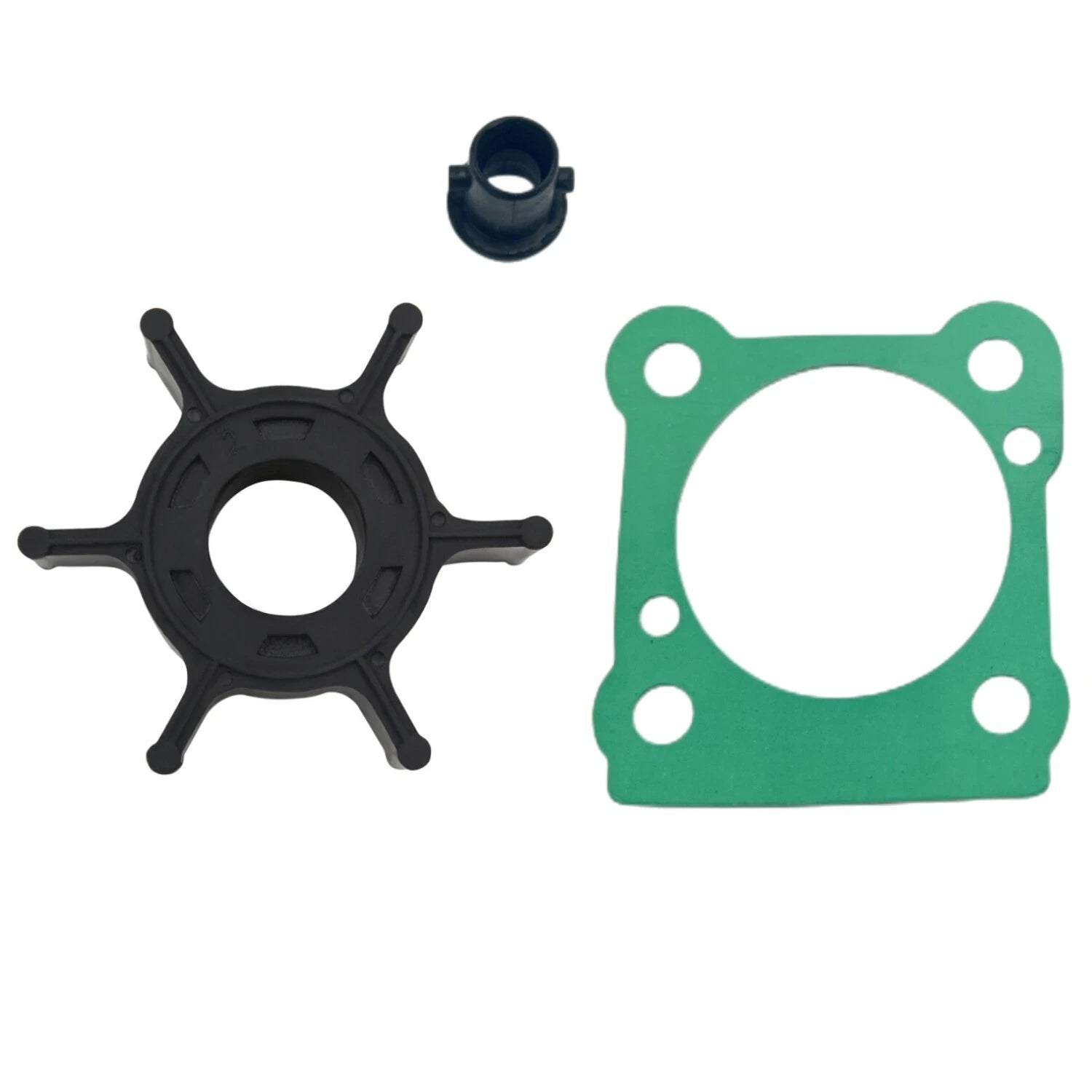 Water Pump Impeller with Gasket for Yamaha 6HP 8HP Outboard (2-Stroke) 6G1