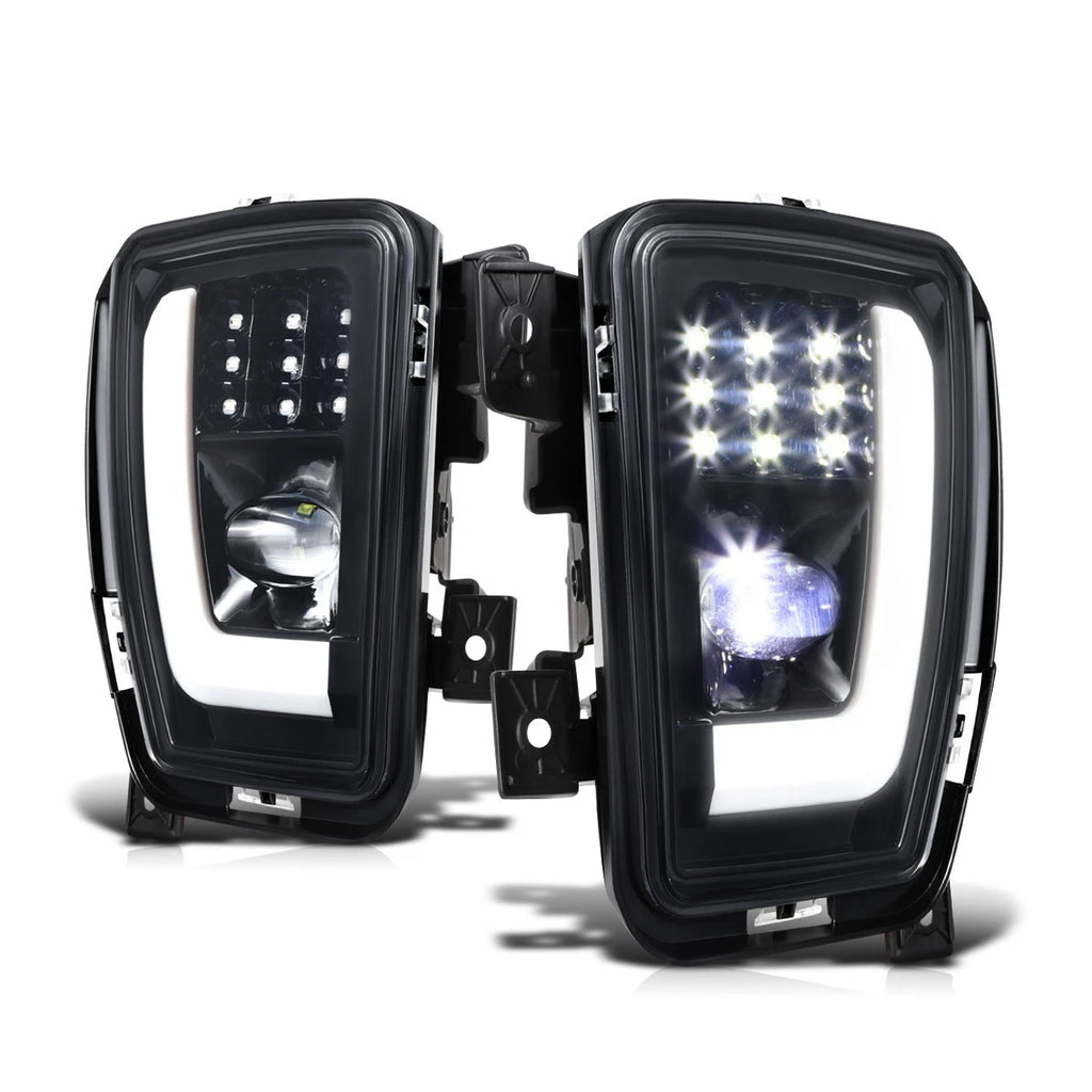 Full LED Projector Fog Lights for Ram 1500 (2013–2024) - Clear Lens, Bezels