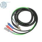 Set of 3 7-Way ABS Electrical Cables & Rubber Air Line for Semi Truck