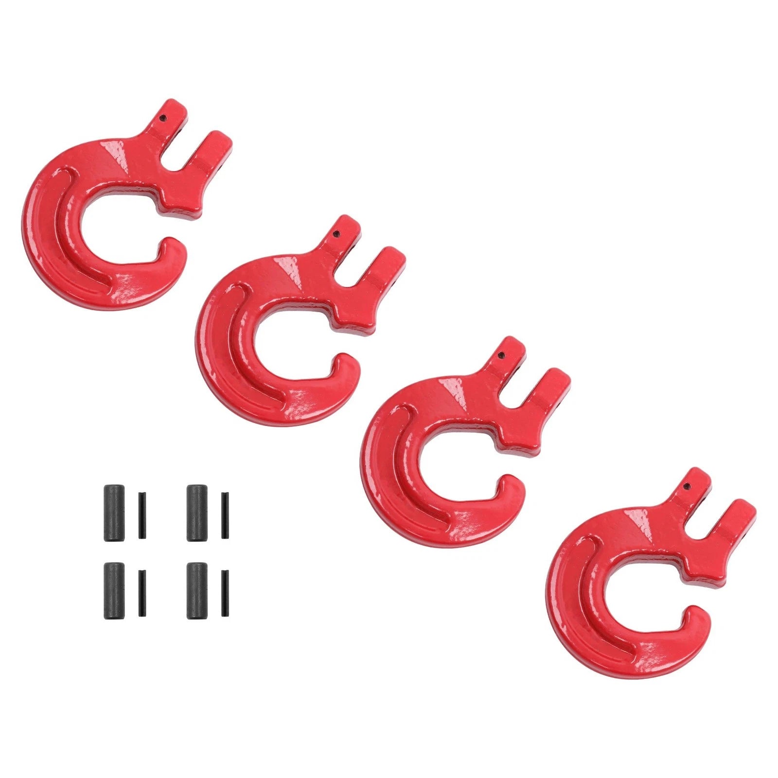 Pack of 4 G80 Logging Chain Choker Hooks for Heavy-Duty Use (4400 Lbs WLL)