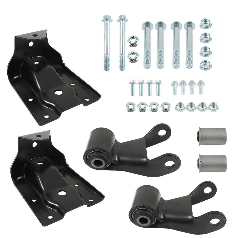 Set of 2 Rear Leaf Spring Shackles for Chevy GMC Cadillac (1999–2015)