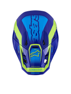 Alpinestars SM7 Deed Off-Road Helmet for Large Size (Blue/Yellow Fluo)