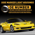 Bumper Side Light Trim Cover Kit for Corvette C6 (2005–2013) Smoked