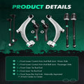 Set of 8 Front Tie Rods Sway Bar Links Control Arms for Chevy Malibu/Saturn (2004–2012)