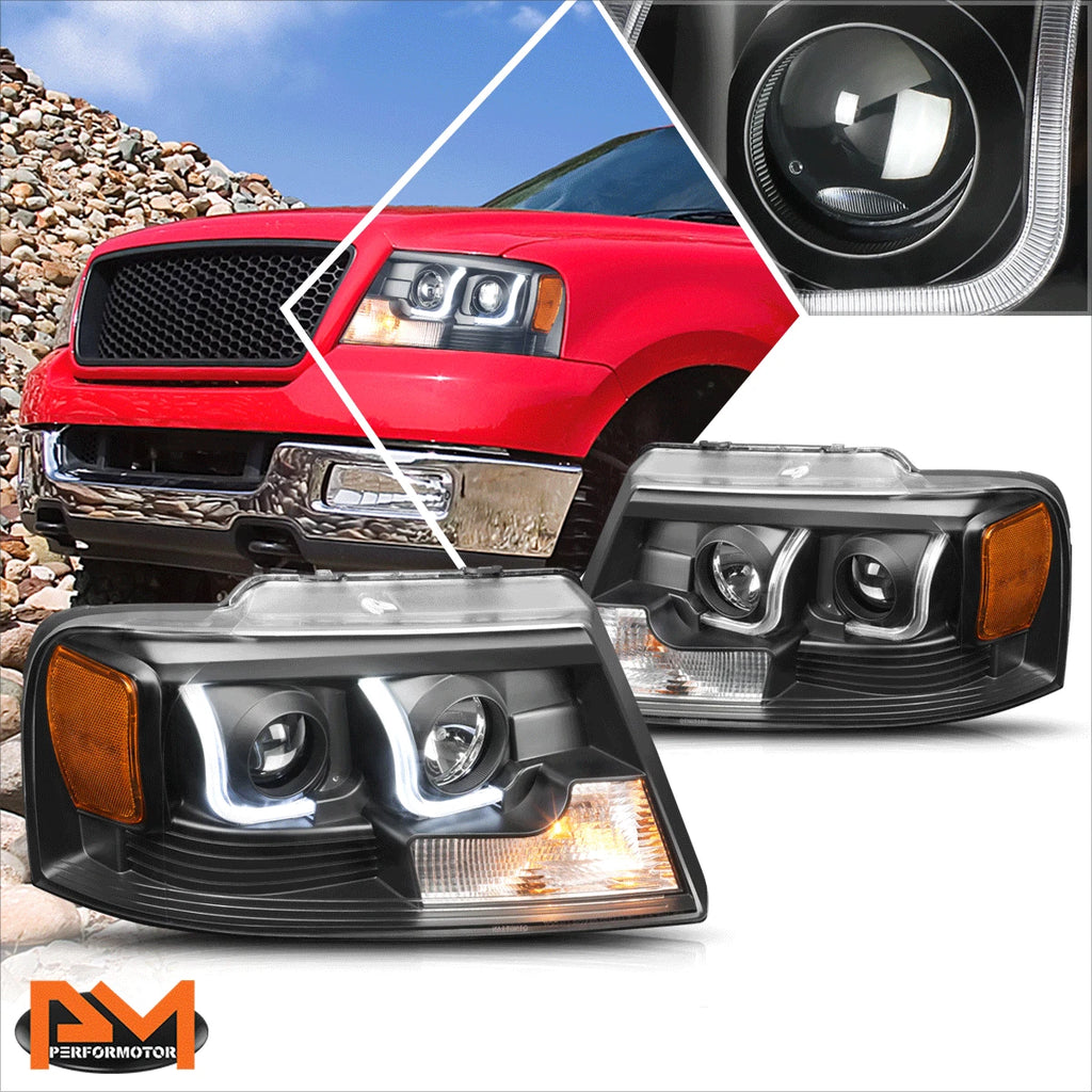 LED DRL Projector Headlight for Ford F150/Lincoln Mark LT (2004–2008)