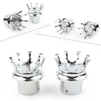 Front Axle Nut Cover Silver Bolt Cap for Harley XL 1200 Dyna Touring (2004-2023)