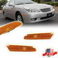 2X Amber Lens Front Side Marker Lights for Lexus ES300 (2002–2003) & ES330 (2004–2006)