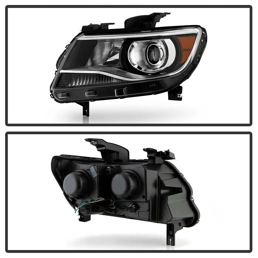 Halogen Projector Headlight W/Bulb Left for Chevy Colorado LT Z71 ZR2 (2015–2022)