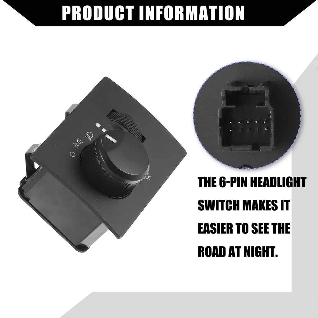 Car Headlight Switch for Chrysler 300, Dodge Challenger (2005-2010)