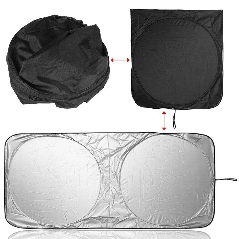 Front Windshield Sun Shade Visor for Auto