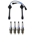 NGK Wire Set & Denso 4 Platinum TT Spark Plugs Kit for Galant, Mirage, Stratus (L4)