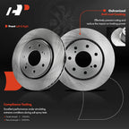 Front Disc Brake Rotors & Ceramic Pads for Ford F-150 (2010-2017)