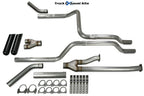 2.5" Dual Exhaust Kit Y Pipe for Toyota Tundra (2009–2013) Black Tip