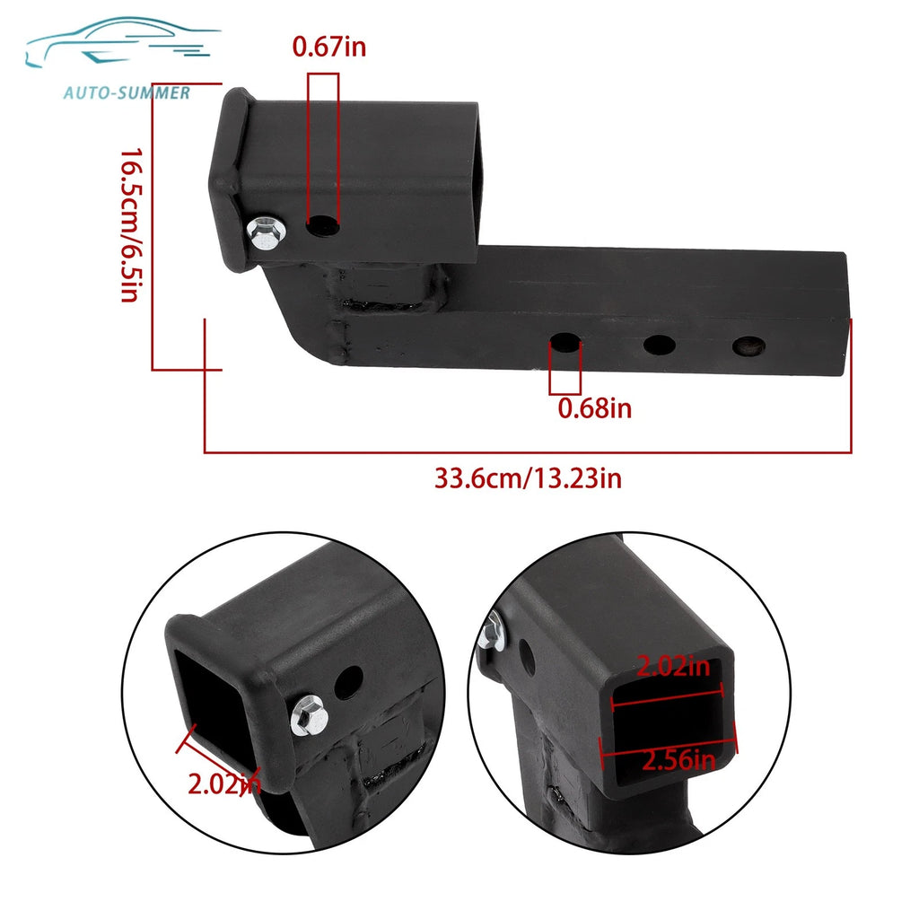 Trailer Hitch Extender for 2" Receiver (4" Rise/Drop)