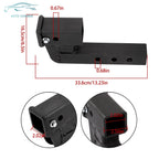 Trailer Hitch Extender for 2" Receiver (4" Rise/Drop)