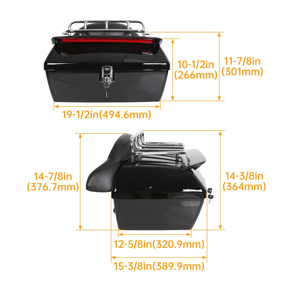 Tail Box Luggage Trunk for Harley Yamaha (Motorcycle)
