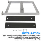 36V Golf Cart Battery Tray for Ezgo TXT/Medalist (1994–2013) Steel