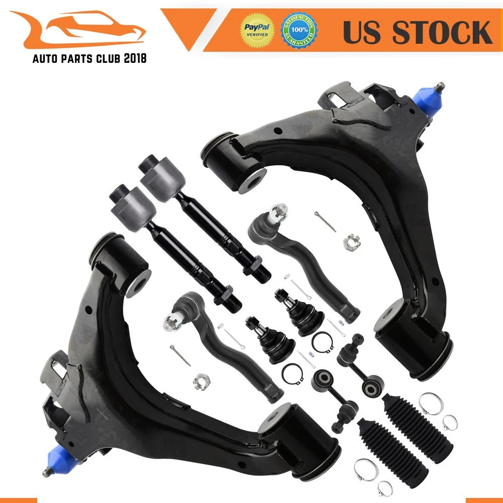 12pcs Front Lower Control Arm w/ Ball Joint Sway Bar for Toyota Tundra (2007–2016)